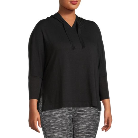 Tops - NWT 1X Terra & Sky pullover hoodie black